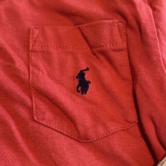 Bundle of 2 Polo V-Neck Short Sleeved Shirts Red & Gray in Like New Condition - Picture 3 of 5